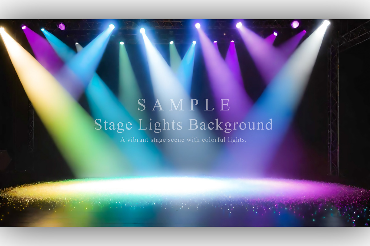 15 Stage Lights Background, a Background Graphic by NOMO DESIGN (Photo 7 of 16)
