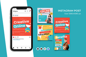 Online Learning Instagram Post, a Social Media Template by Artnivora.Std
