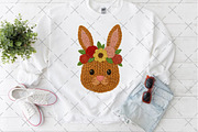 Yarn Bunny Face with Flower Crown, an Illustration by Craft Nest (Thumbnail 6 of 6)