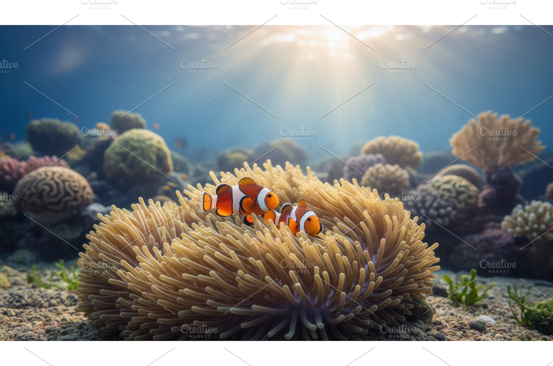 Two vibrant orange and white, an Animal Photo by Igor Tichonow