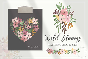 WILD BLOOMS - Watercolor Florals