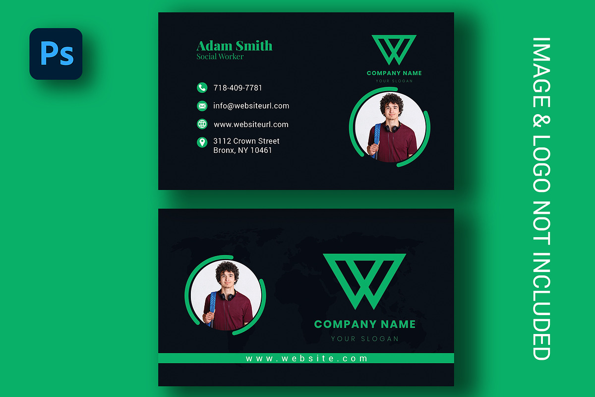 Modern Creative Business Card, a Business Card Template by aleeydesign (Photo 5 of 5)