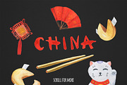 China. Watercolor collection, a Decorative Illustration by Maria's little shop (Thumbnail 2 of 11)