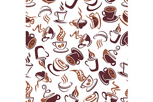 Coffee Retro Seamless Pattern