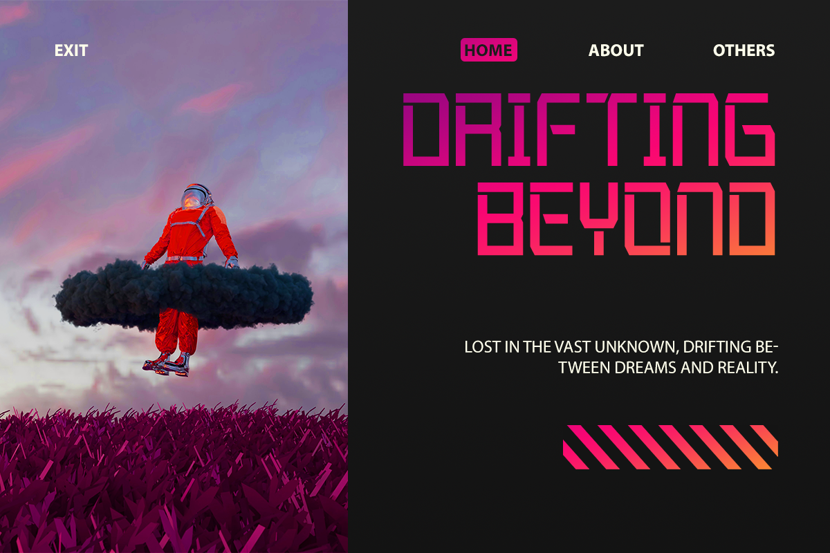 Pulseon Futuristic Display Font, a Sans Serif Font by Vadovastd (Photo 7 of 9)