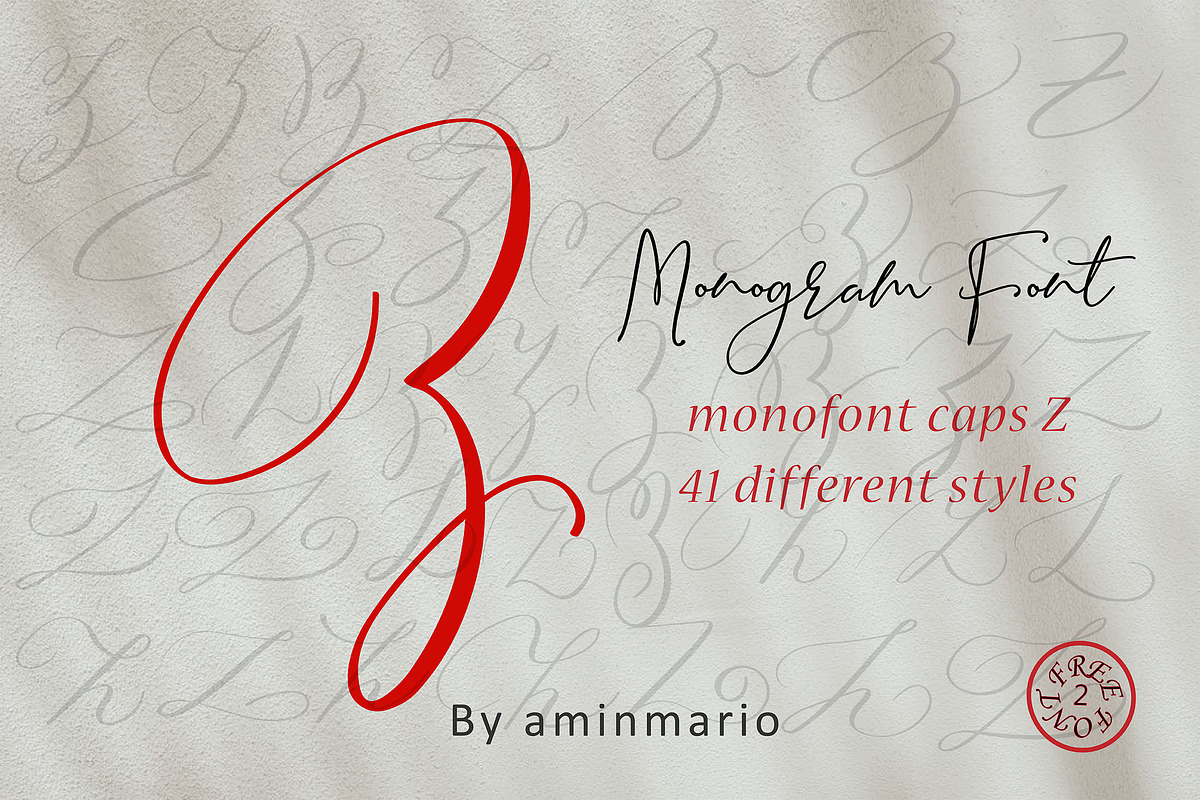 MONOGRAM Z | Monofont caps Z