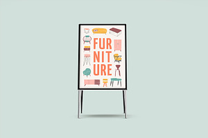 Double Sided Sign Frame Mockup