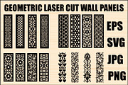 Black Geometric Laser Cut Sets, an Object Graphic by Creativeshirt (Thumbnail 1 of 5)