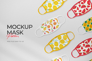 Mockup Mask Pattern, a Mask Mockup by lilyshop