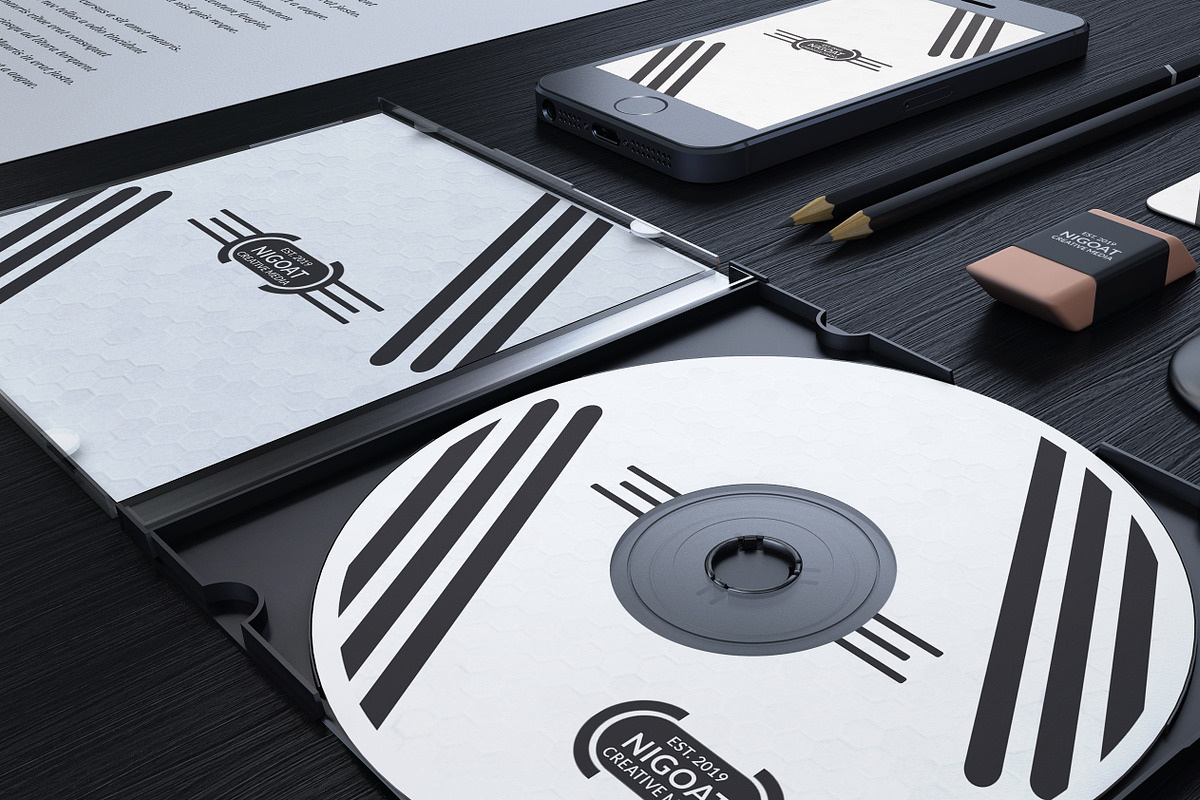 Black Branding Identity, a Product Mockup by TheFeture (Photo 10 of 10)