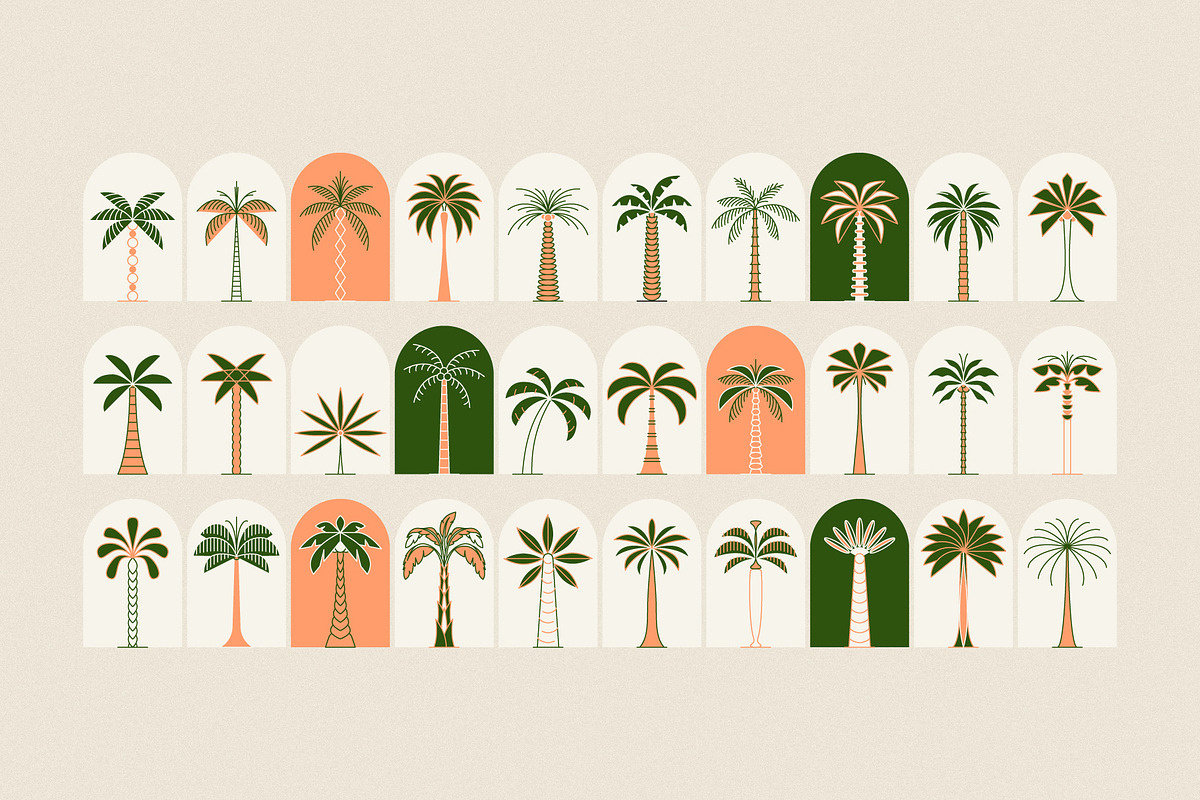 Boho palm logos, a Graphic by karnofff (Photo 5 of 6)