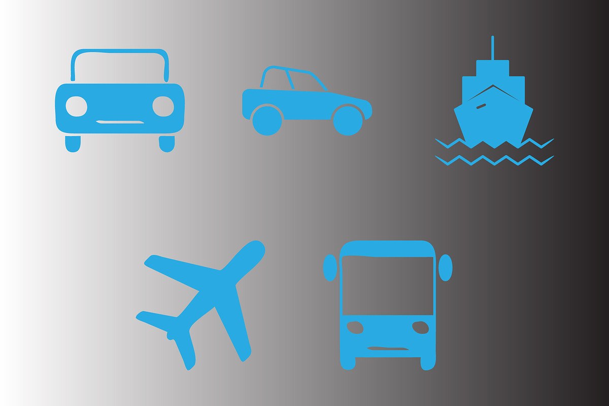 Transportation icon design template, a Solid Icon by Sumberpangan (Photo 3 of 3)