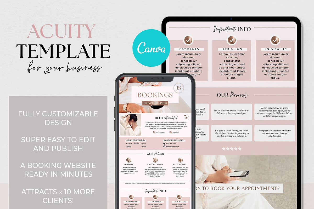 Pink acuity template, a Websites & App Template by SwitzerShop (Photo 1 of 8)