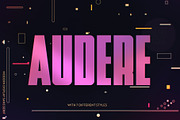 AUDERE | Bold Display Font, a Sans Serif Font by Ryn Pojas (Thumbnail 1 of 7)