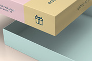 Square Box with Lid Mockups 10 Views, a Packaging Mockup by Illusiongraphic (Thumbnail 13 of 21)