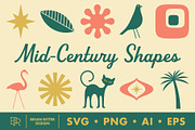 100 Mid-Century Shapes, an Object Graphic by Brian Ritter Design (Thumbnail 1 of 6)