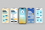 E Commerce Mobile App Wireframe, a Wireframe Template by MightyDesign (Thumbnail 1 of 9)