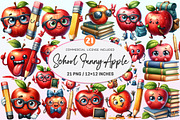 Back to School Funny Apple, a Graphic by CitraGraphics (Thumbnail 1 of 4)