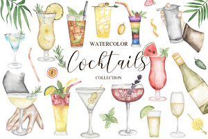 Watercolor Cocktails Collection