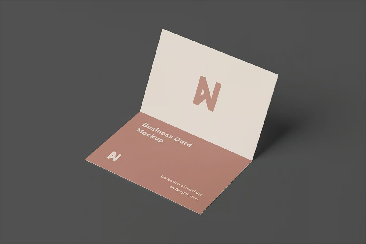 Bi-Fold Business Card Mock-up, an Advertising Mockup by zippypixelstudio (Photo 5 of 11)