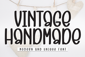 Vintage Handmade Script Font