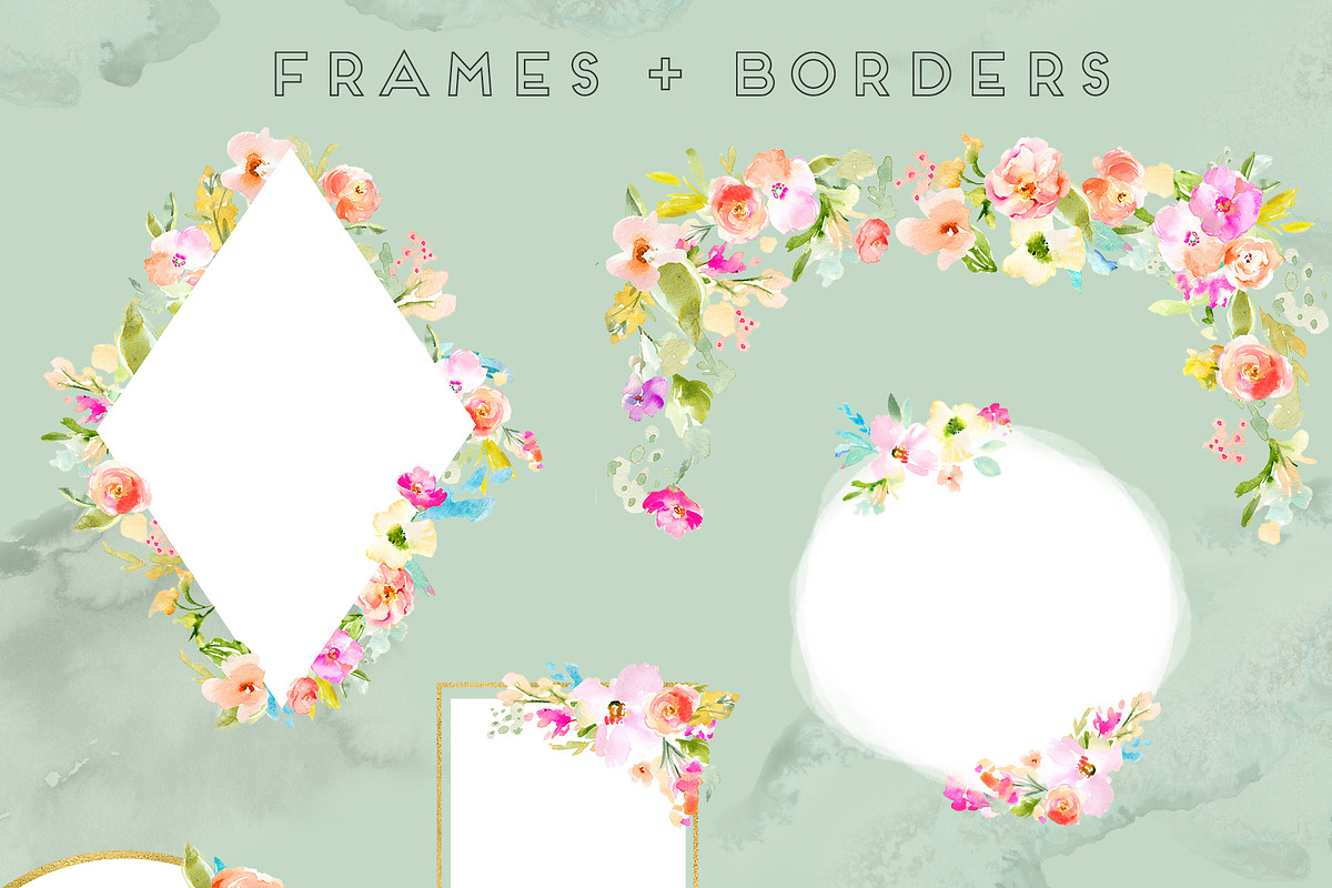Gemma Watercolor Clip Art Set, an Illustration by Angie Makes (Photo 4 of 6)
