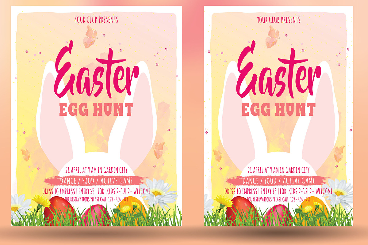 Happy Easter Party Flyer, a Flyer Template by Artolus (Photo 2 of 4)
