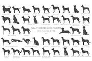 Sighthound and Pariah dog Silhouette, an Animal Illustration by pet design shop (Thumbnail 4 of 9)