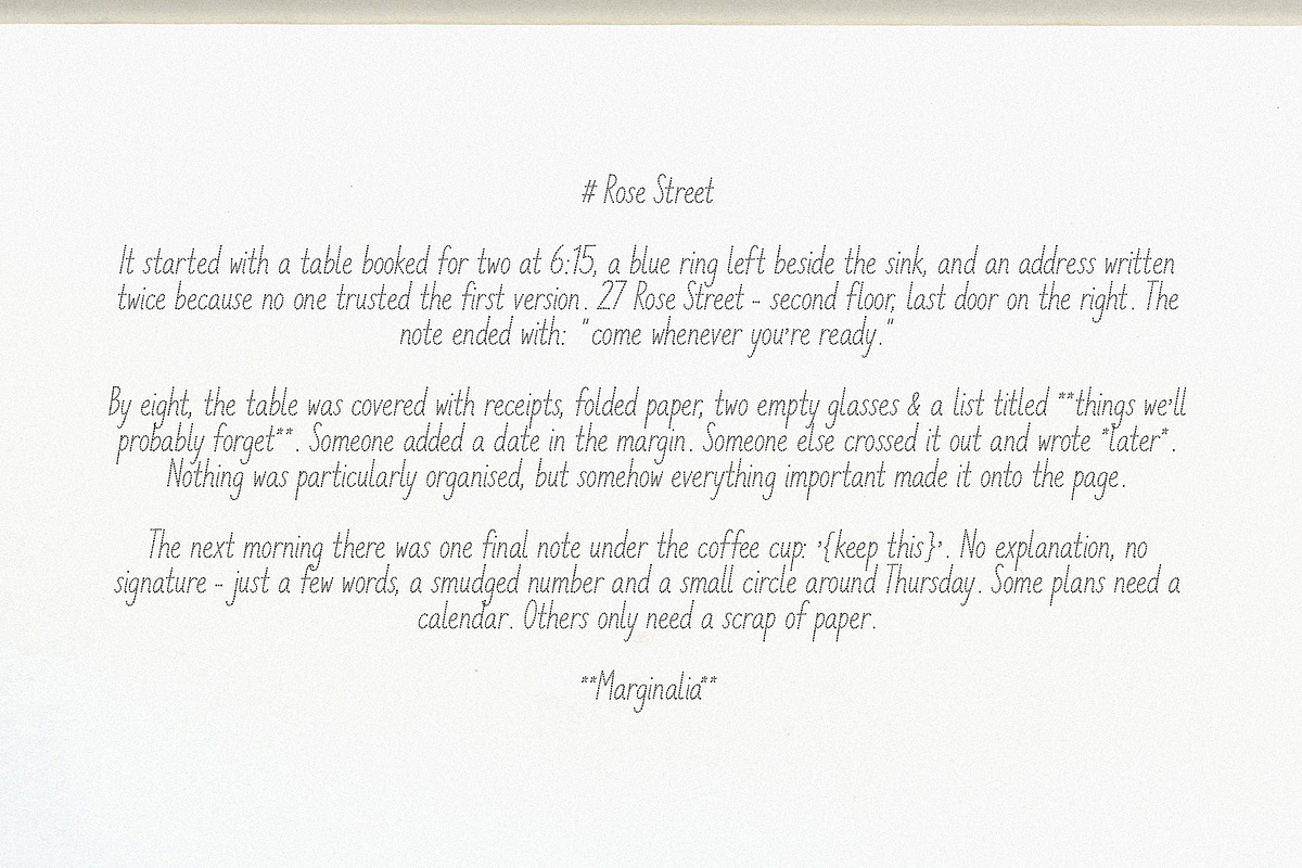 Rose Street - Dotted Font, a Handwritten Font by Mneme (Photo 3 of 8)