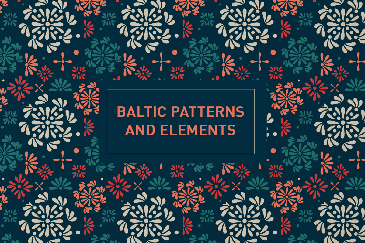 Baltic Patterns & Elements, a Pattern Graphic by Inkwell Supply Co (Photo 1 of 12)