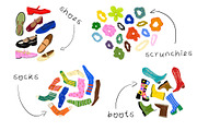 Cool Girl Accessories Illustrations, an Illustration by Liviana Shop (Thumbnail 2 of 2)