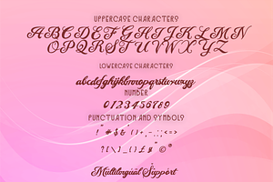 Angelina Beautiful Script Style Font