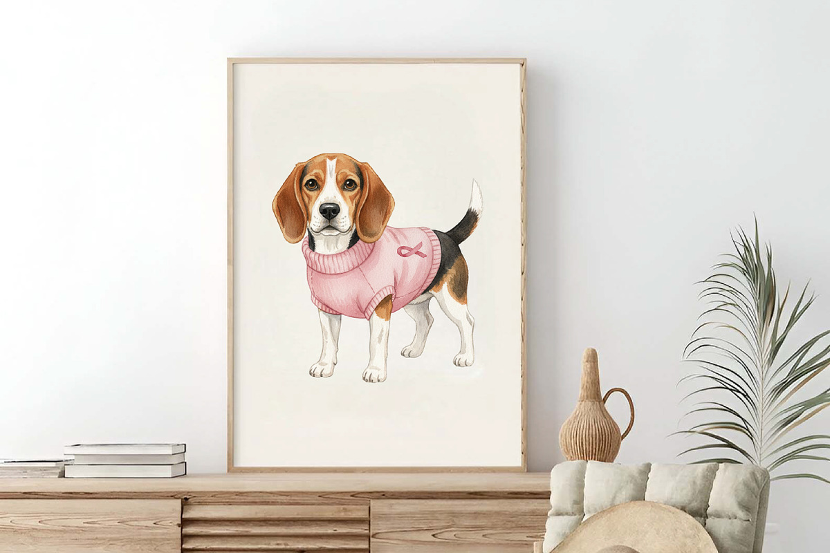 Watercolor Knitting Dog Clipart PNG, an Illustration by SinaCreation (Photo 6 of 7)