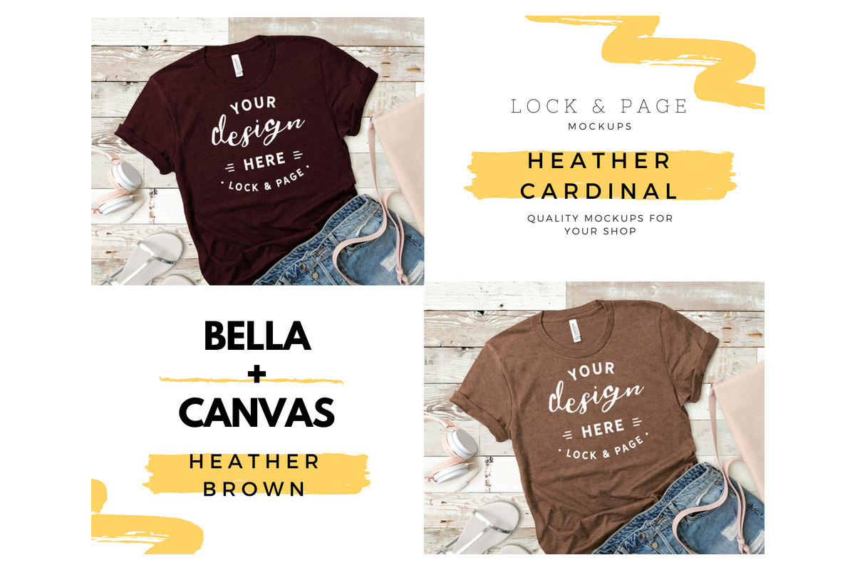 Bella Canvas 3001 Mega Bundle Mockup, a Shirt Mockup by lock and page (Photo 81 of 84)