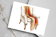 Cozy Caramel & White Fall Clipart, an Illustration by Canvas Craft (Thumbnail 5 of 7)