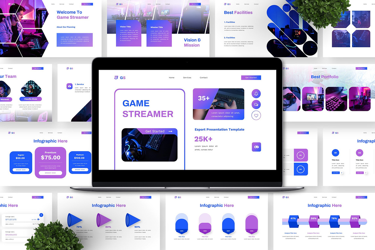 Game Streamer - Esport Powerpoint preview 2
