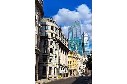 Lothbury street in City of London, an Architecture Photo by Leonid Andronov
