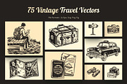 Vintage Travel Illustration Set, a Transportation Illustration by Prosymbols (Thumbnail 1 of 10)
