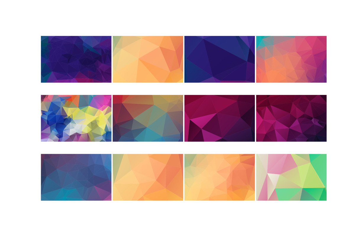 Geometric Polygons Vector Pack preview 3