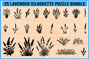 Lavender Silhouette Puzzle Bundle, an Object Illustration by Artivon (Thumbnail 1 of 8)