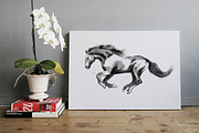 Horses Sumi-e Vol2, an Illustration by StabuLaRasa illustration (Thumbnail 9 of 9)