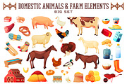 Domestic animals big set, an Animal Illustration by GenziWorkshop (Thumbnail 1 of 7)
