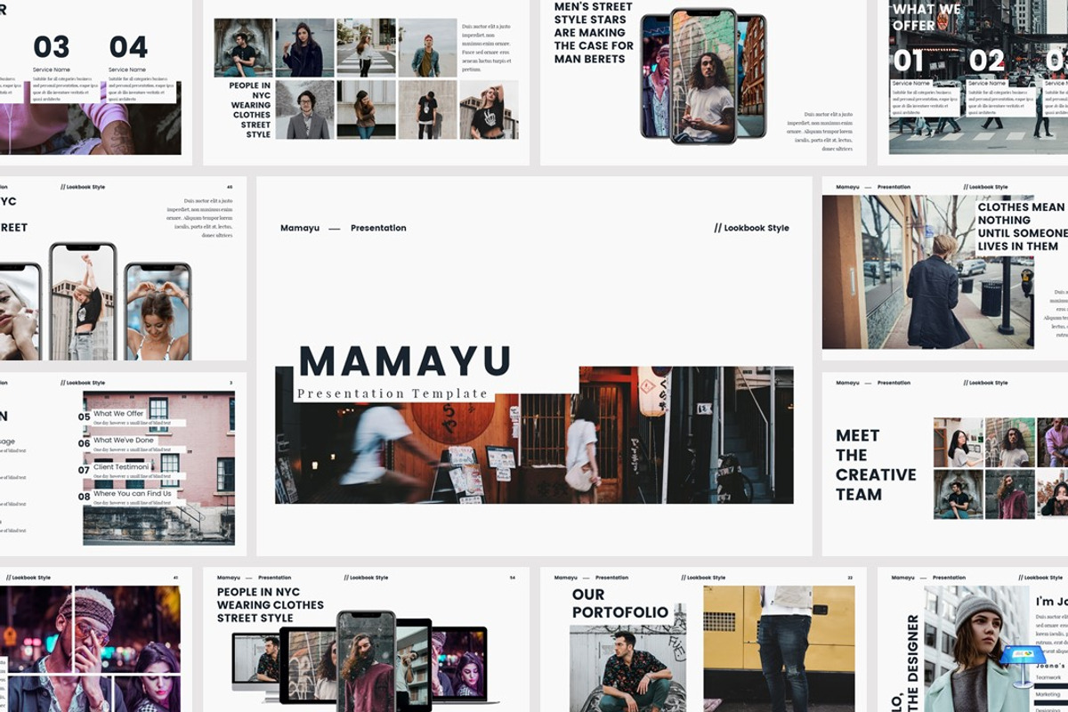 MAMAYU - Lookbook Keynote Template, a Presentation Template by deasign (Photo 1 of 16)