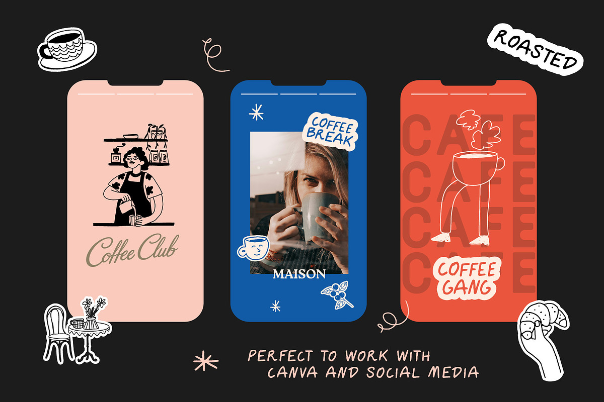 The Cafe Collection Illustrations, a Food Illustration by dicreate (Photo 2 of 13)