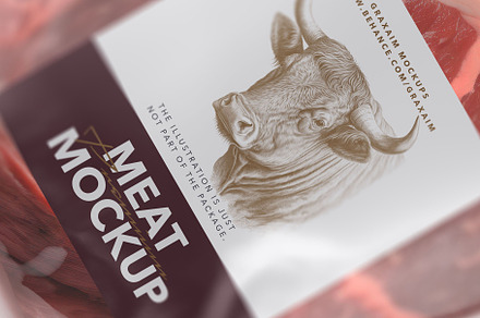 Meat Packaging Mockup