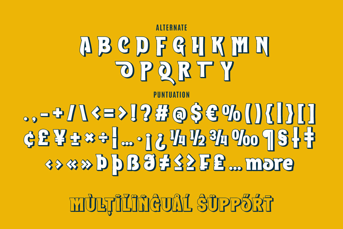Aoolan - Music Display Font, a Sans Serif Font by twinstd (Photo 9 of 10)