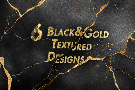 Black and Gold Textured Designs