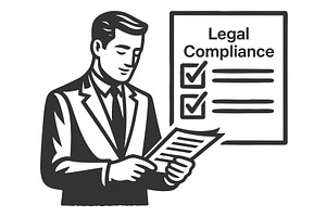 Legal Compliance Checklist with, a Person Illustration by AlexArt