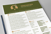 Flat Resume, a Resume Template by Imagine Design (Thumbnail 1 of 3)