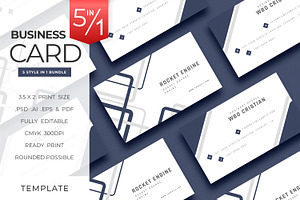 Magazine Style Business Card - V.64, a Business Card Template by Ctrl space studio